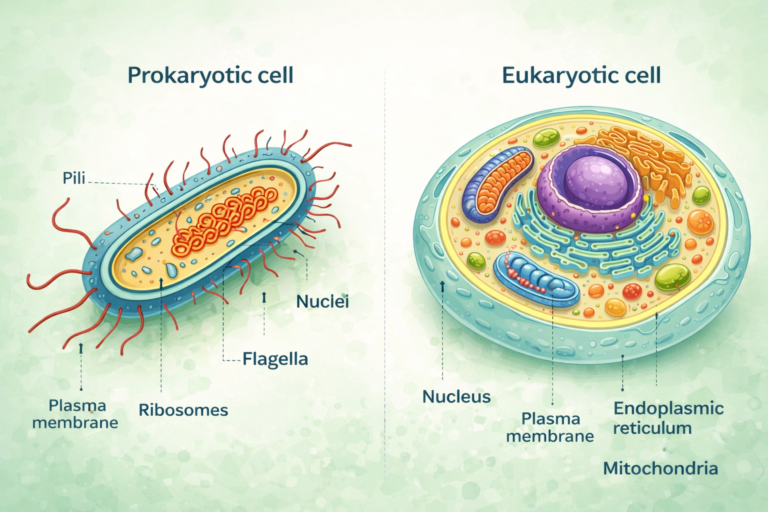 prokaryotic and eukaryotic cell comparison